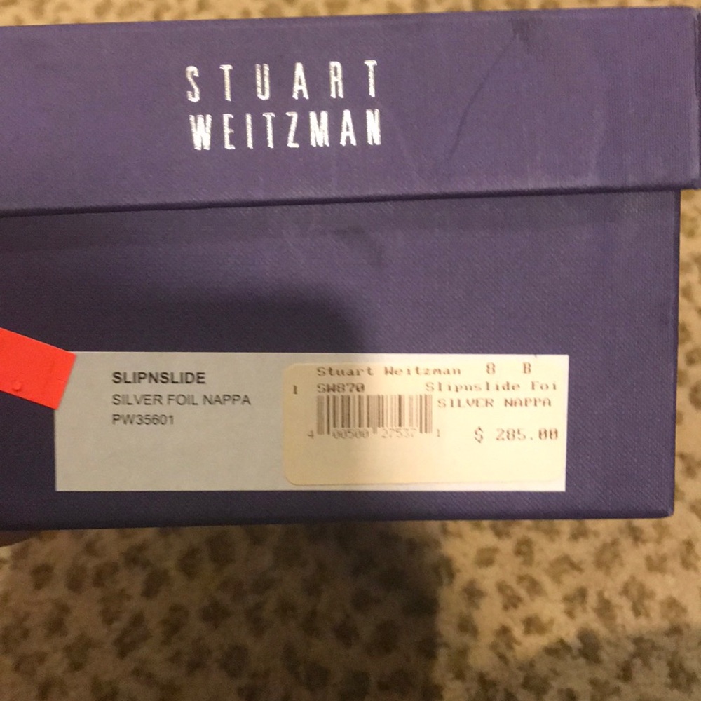 Stuart Weitzman Silver Slide Sandals - image 6